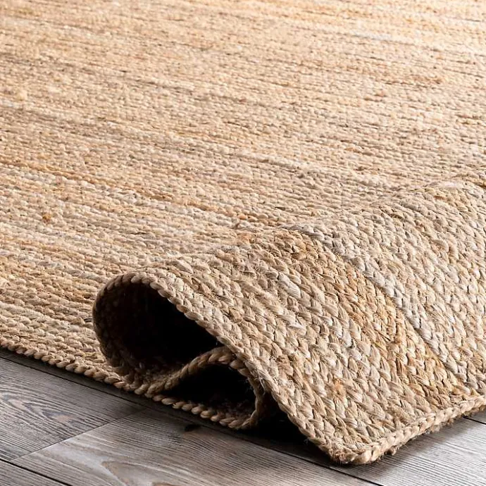 Sale Kirklands Home Natural Hand Woven Rigo Jute Area Rug, 12x18 Tan