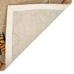 Outlet Kirklands Home Natural Honeycomb & Bees Outdoor Accent Rug