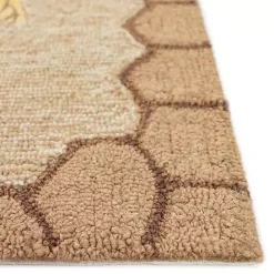 Outlet Kirklands Home Natural Honeycomb & Bees Outdoor Accent Rug