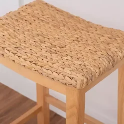 Clearance Kirklands Home Natural Hyacinth Haysom Bar Stool Tan