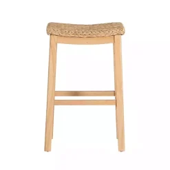 Clearance Kirklands Home Natural Hyacinth Haysom Bar Stool Tan