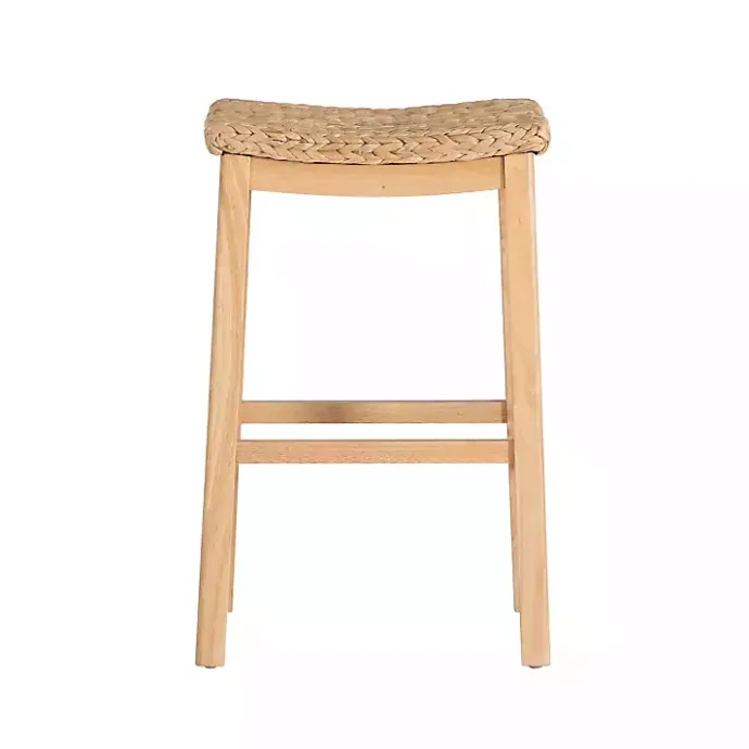 Clearance Kirklands Home Natural Hyacinth Haysom Bar Stool Tan