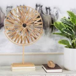 Clearance Kirklands Home Natural Hyacinth Sunburst Sculpture Tan