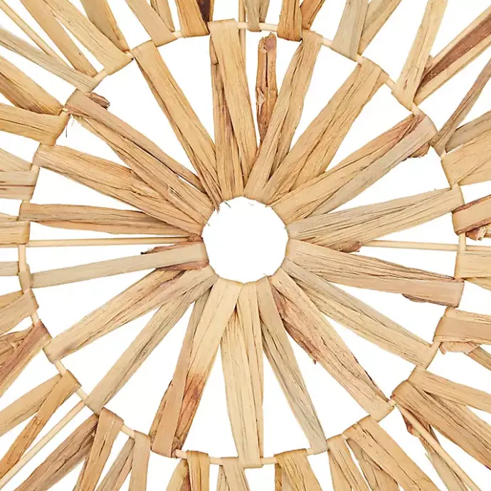 Clearance Kirklands Home Natural Hyacinth Sunburst Sculpture Tan