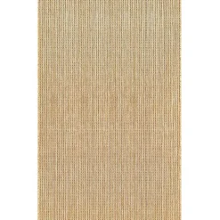 Best Kirklands Home Natural Intertwined Santal Outdoor Area Rug, 7x9 Tan