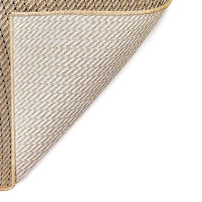 Best Kirklands Home Natural Intertwined Santal Outdoor Area Rug, 7x9 Tan