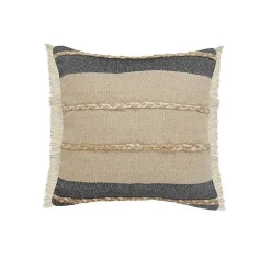 Clearance Kirklands Home Natural Jute Braided Stripe Throw Pillow, 20 in.