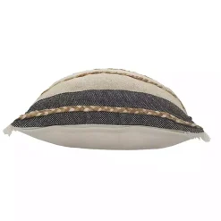 Clearance Kirklands Home Natural Jute Braided Stripe Throw Pillow, 20 in.