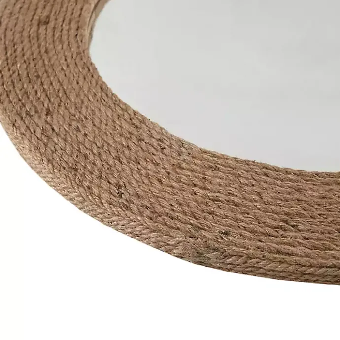Best Kirklands Home Natural Jute Round Wall Mirror