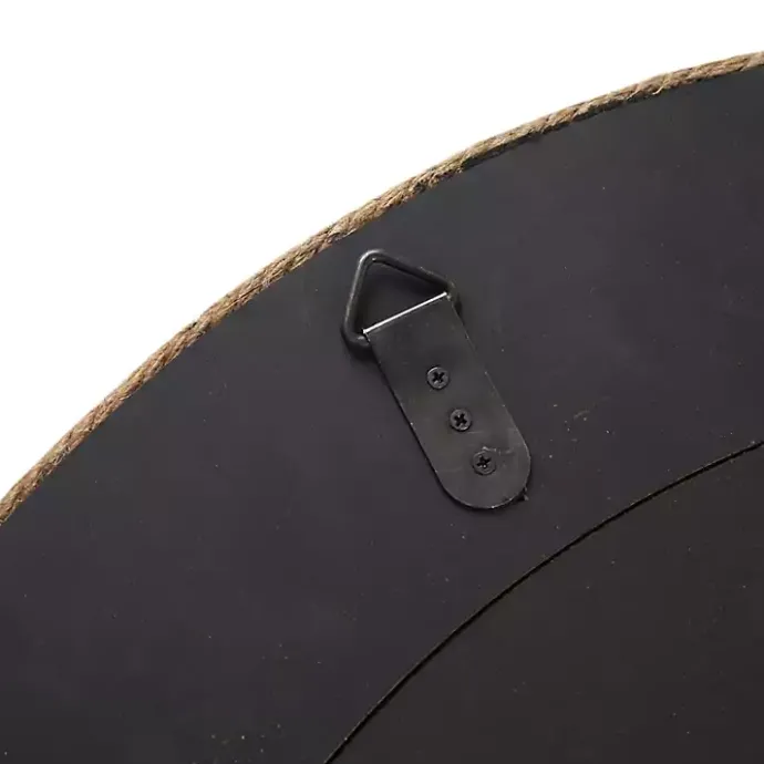 Best Kirklands Home Natural Jute Round Wall Mirror