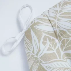 Sale Kirklands Home Natural Leaves Tufted 2-pc. Outdoor Chair Cushions