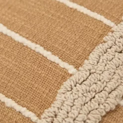 Hot Kirklands Home Natural Leo Striped Pillow Tan