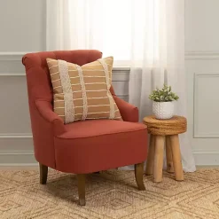 Hot Kirklands Home Natural Leo Striped Pillow Tan