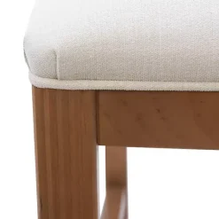 Clearance Kirklands Home Natural Linen Scalloped Dining Chairs, Set of 2 White