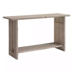 Hot Kirklands Home Natural Mango Wood Farmhouse Console