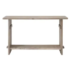 Hot Kirklands Home Natural Mango Wood Farmhouse Console