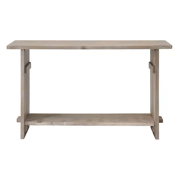 Hot Kirklands Home Natural Mango Wood Farmhouse Console