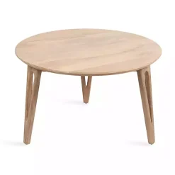 Online Kirklands Home Natural Mango Wood Round Kershaw Coffee Table Tan