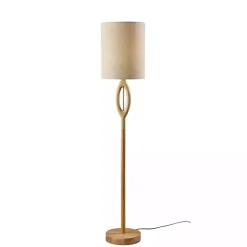 New Kirklands Home Natural Mayfair Open Floor Lamp Tan