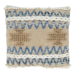 Online Kirklands Home Natural Multi Texture Chindi Jute Pillow Tan
