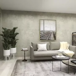 Clearance Kirklands Home Natural Pine and Gray Metal Accent Table, 21 in.