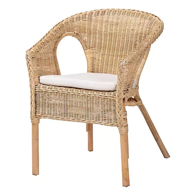 Online Kirklands Home Natural Rat Abbey Dining Chair Tan