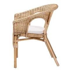 Online Kirklands Home Natural Rat Abbey Dining Chair Tan