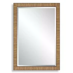 Clearance Kirklands Home Natural Rattan Beveled Wall Mirror