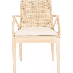 Kirklands Home Natural Rattan Gianna Accent Chair White