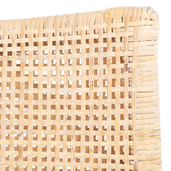 Kirklands Home Natural Rattan Gianna Accent Chair White