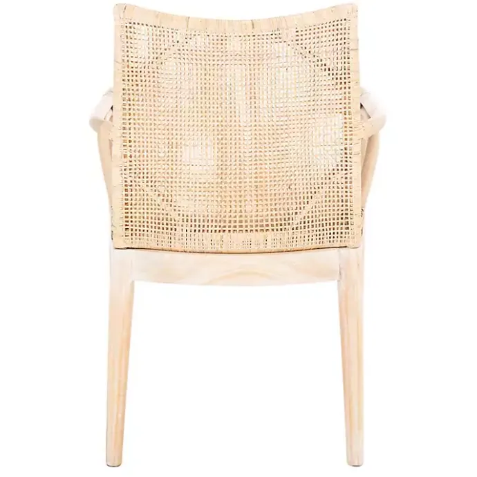Kirklands Home Natural Rattan Gianna Accent Chair White
