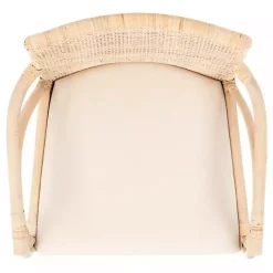 Kirklands Home Natural Rattan Gianna Accent Chair White