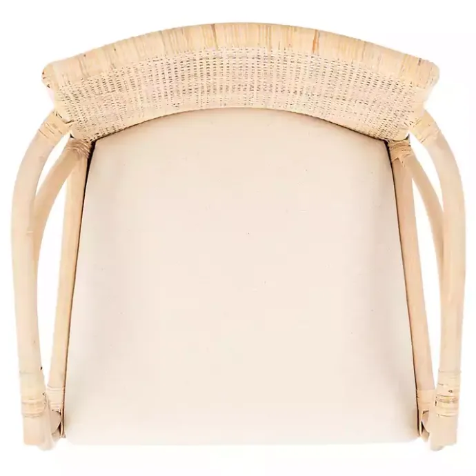 Kirklands Home Natural Rattan Gianna Accent Chair White
