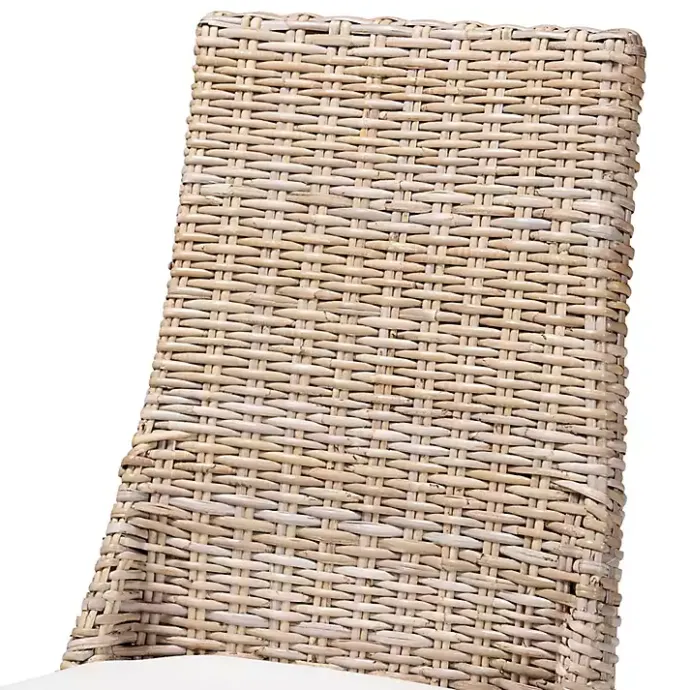 Sale Kirklands Home Natural Rattan High Back Dining Chairs, Set of 2 Brown