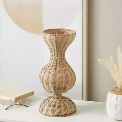 Clearance Kirklands Home Natural Rat Hourglass Vase Tan