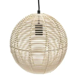 Kirklands Home Natural Rat Sphere Pendant Light Tan