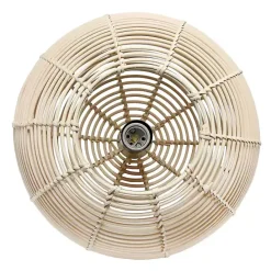 Kirklands Home Natural Rat Sphere Pendant Light Tan