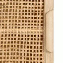 Outlet Kirklands Home Natural Rattan Wall Cabinet