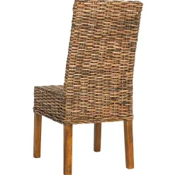 Outlet Kirklands Home Natural Rattan Wood Woven 2-pc. Dining Chair Set Brown