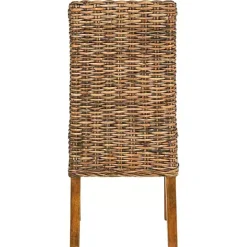 Outlet Kirklands Home Natural Rattan Wood Woven 2-pc. Dining Chair Set Brown