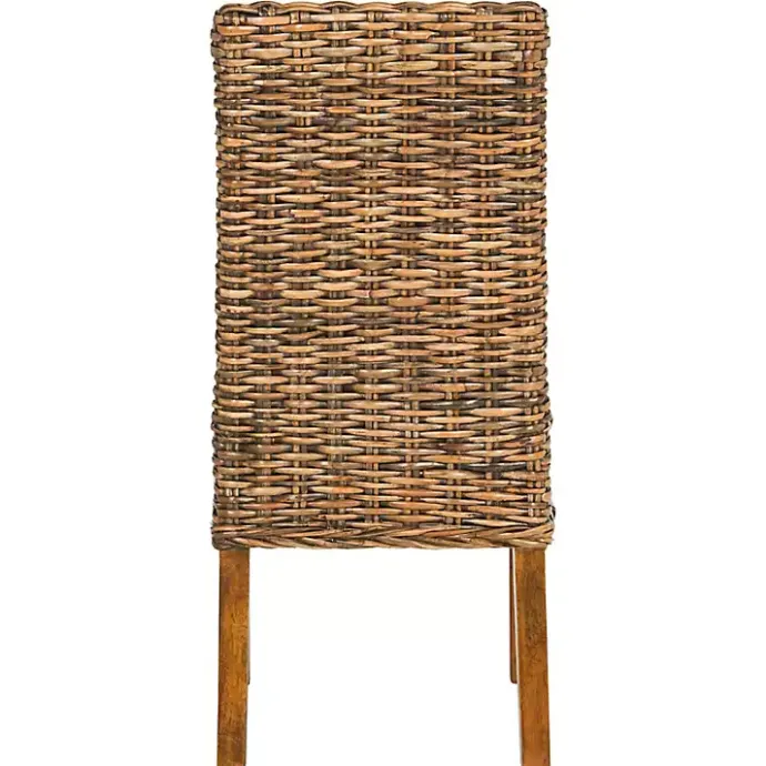 Outlet Kirklands Home Natural Rattan Wood Woven 2-pc. Dining Chair Set Brown