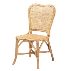 Hot Kirklands Home Natural Rat Woven Irene Dining Chair Tan