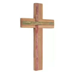 Online Kirklands Home Natural Reclaimed Wood Cross Wall Plaque Brown