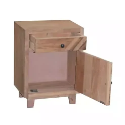 Clearance Kirklands Home Natural Reclaimed Wood Diagonal Slats Nightsd Tan