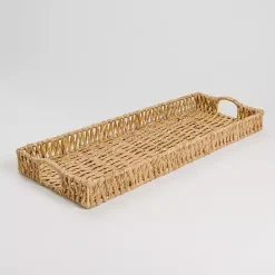 Discount Kirklands Home Natural Recgular Water Hyacinth Tray Tan
