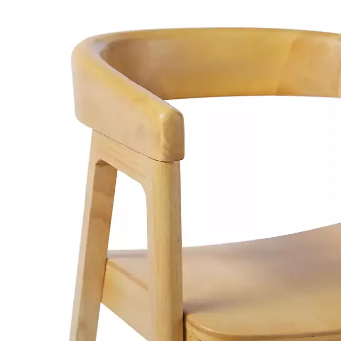 Hot Kirklands Home Natural Rounded Modern Dining Chairs, Set of 2 Tan