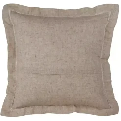 Best Kirklands Home Natural Rustic Hemstitched Throw Pillow Tan