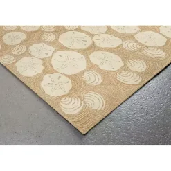 Sale Kirklands Home Natural Sand Dollar Outdoor Mat Tan