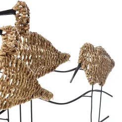 Sale Kirklands Home Natural Seagrass and Metal Birds Wall Plaque