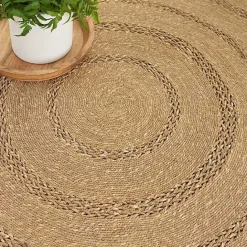 Sale Kirklands Home Natural Seagrass Indoor/Outdoor Area Rug, 3x3 Tan